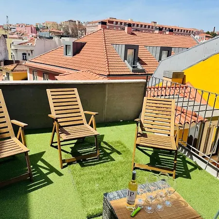Apartamento Charming Loft With Rooftop Terrace Lisboa